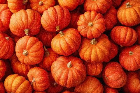 Hokkaido pumpkin, edible pumpkin, full-size, AI generated
