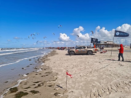 California kitesurfing Masters 2025 on the edge of the Wadden Sea UNESCO World Heritage Site, North