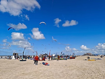 California kitesurfing Masters 2025 on the edge of the Wadden Sea UNESCO World Heritage Site, North