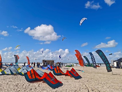 California kitesurfing Masters 2025 on the edge of the Wadden Sea UNESCO World Heritage Site, North