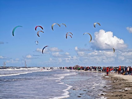 California kitesurfing Masters 2025 on the edge of the Wadden Sea UNESCO World Heritage Site, North
