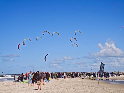 California kitesurfing Masters 2025 on the edge of the Wadden Sea UNESCO World Heritage Site, North