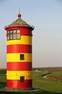 Pilsum lighthouse, Otto lighthouse, Krummhörn, landmark, East Frisia, Germany