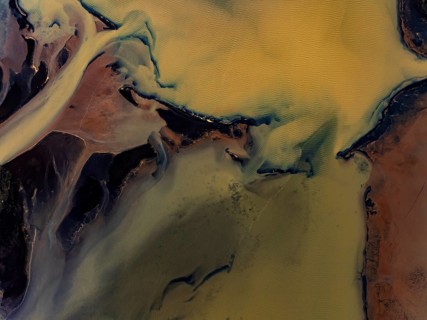 River, river course, river delta, branches, aerial view, wild river, summer, marshland, sediments,