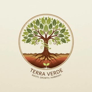 The Terra Verde logo features a stylized tree within a circle, representing roots, growth, and