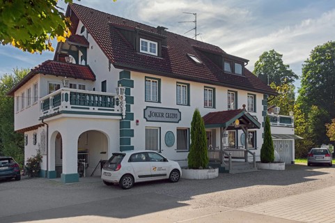 Joker, casino arcade in Kisslegg, Allgäu, Baden-Württemberg, Germany