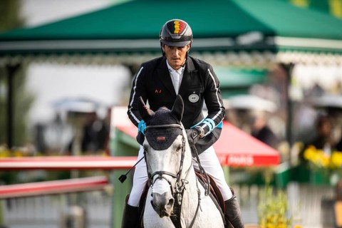 Olivier Philippaerts of Belgium, riding Nobel Van Vromboautshoeve competes in the 2025 Spruce