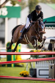 Sameh El Dahan or Great Britain, riding WKD Toronto competes in the 2025 Spruce Meadows Masters on