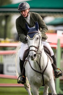 Daniel Coyle of Ireland, riding Incredible competes in the 2025 Spruce Meadows Masters on September