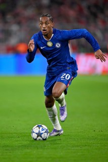 Joao Pedro Chelsea FC The Blues (20) Action on the ball Champions League, Allianz Arena, Munich,