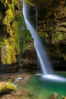Hinang waterfalls, gorge, rock, limestone, Hinang, Fischen, Allgäu Alps, Bavaria, Germany