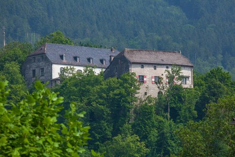 Marquartstein Castle, Marquartstein, Chiemgau, Upper Bavaria, Bavaria, Germany