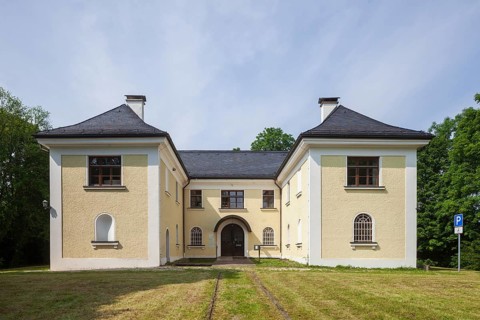 Former forestry office, Marquartstein, Chiemgau, Upper Bavaria, Bavaria, Germany