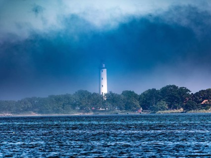 Long Erik lighthouse, Long Erik, on the northern tip of the Swedish island of Stora grundet in the