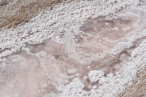 Salt extraction on the Algarve coast in Portugal, 95 per cent of Portuguese sea salt is extracted