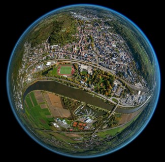 Aerial photo, Merzig, Saar, Saarland, Germany, Europe, birds-eyes view, aerial photography, aerial