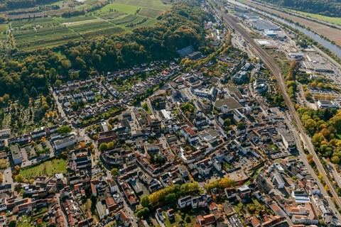 Aerial photo, Saar, Merzig, Saarland, Germany, Europe, birds-eyes view, aerial photography, aerial
