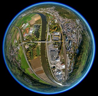 Aerial photo, Merzig, Saar, Saarland, Germany, Europe, birds-eyes view, aerial photography, aerial