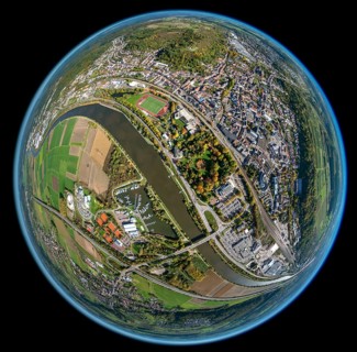 Aerial photo, Merzig, Saar, Saarland, Germany, Europe, birds-eyes view, aerial photography, aerial