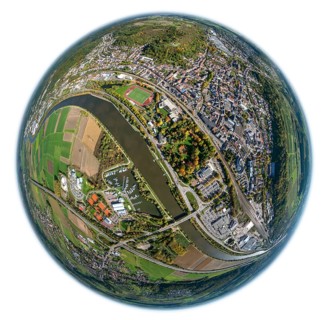 Aerial photo, Merzig, Saar, Saarland, Germany, Europe, birds-eyes view, aerial photography, aerial
