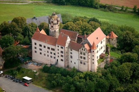 Ronneburg, Germany, Europe, aerial view, birds-eyes view, aerial photography, aerial photography,