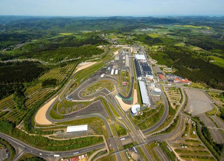 Nürburgring race track race track in spring, pit lane, race track, Nordschleife, Nürburgring Grand