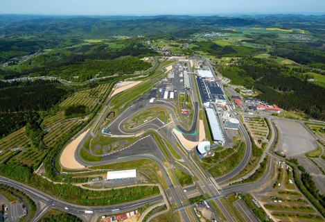 Nürburgring race track race track in spring, pit lane, race track, Nordschleife, Nürburgring Grand