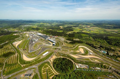 Nürburgring race track race track in spring, pit lane, race track, Nordschleife, Nürburgring Grand