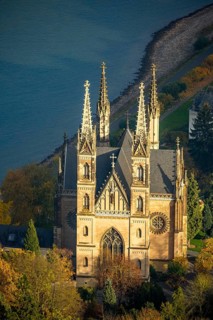 Apollinaris Church, place of worship, Apollinaris slope, on the Rhine, Remagen, Rhine Valley,