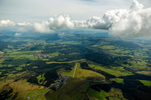 Gliding Centre, German Gliding Museum, Wasserkuppe in the Hessian district of Fulda, Poppenhausen