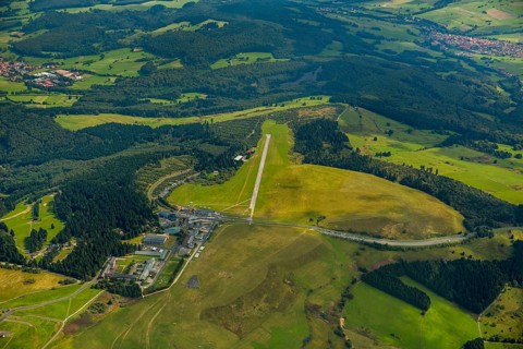 Gliding Centre, German Gliding Museum, Wasserkuppe in the Hessian district of Fulda, Poppenhausen
