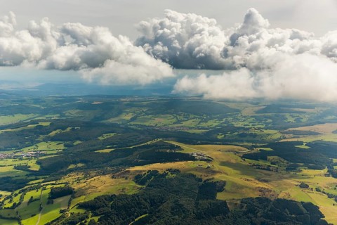 Gliding Centre, German Gliding Museum, Wasserkuppe in the Hessian district of Fulda, Poppenhausen