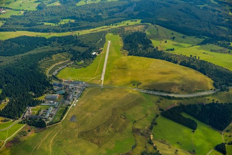 Gliding Centre, German Gliding Museum, Wasserkuppe in the Hessian district of Fulda, Poppenhausen