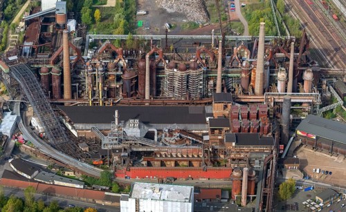 Völklinger Hütte, World Heritage Site, blast furnaces, blast furnace, former steelworks,