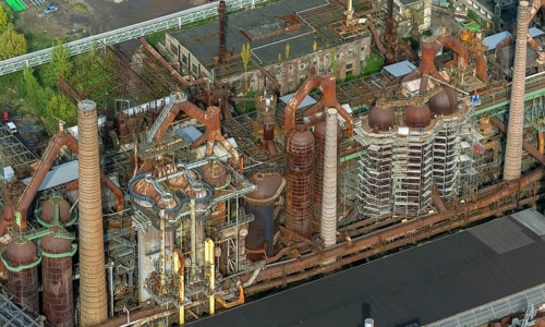 Völklinger Hütte, World Heritage Site, blast furnaces, blast furnace, former steelworks,