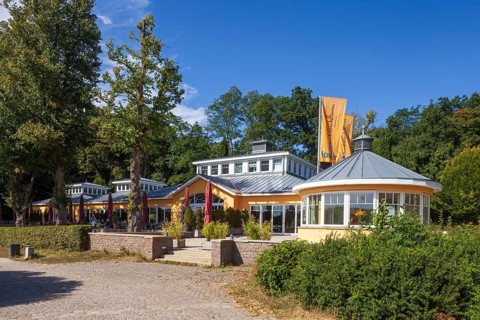 Restaurant lighthouse im Harburger Stadtpark, Harburg, Hamburg, Germany
