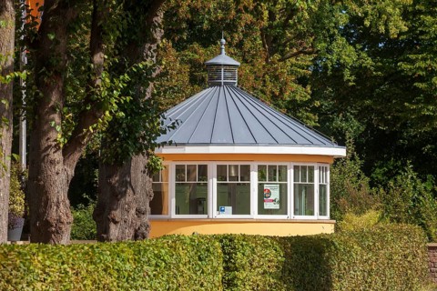 Restaurant lighthouse im Harburger Stadtpark, Harburg, Hamburg, Germany