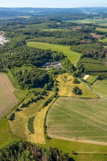 Aerial view, Gut Stiepel, Stiepeler Straße, Arnsberg, Sauerland, Hochsauerlandkreis, North
