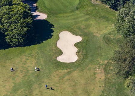 Aerial photo, golf course, Golfclub Sauerland Neheim-Hüsten, Arnsberg, Sauerland,