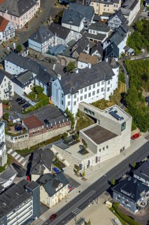 Aerial view, Sauerland-Museum am Alter Markt, Arnsberg, Sauerland, Hochsauerlandkreis, North