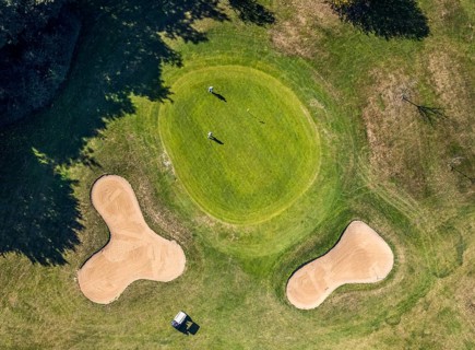 Aerial photo, golf course, Bad Driburger Golfclub, Bad Driburg, Ostwestfalen-Lippe, North