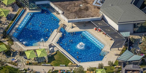 Aerial view, Börde Therme Bad Sassendorf, Sassendorf, Bad Sassendorf, Soest district, North