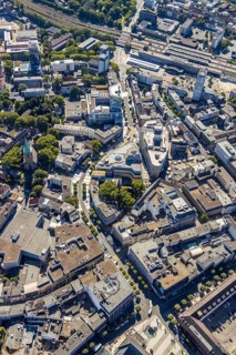Aerial view, Boulevard Massenbergstraße, between Bongardstraße, Masseenbergstraßeand Ostring,
