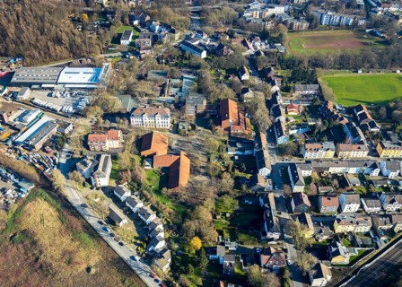 Aerial photo, Willy-Brandt-Gesamtschule, Wittekindstraße, Gemeinschaftsgrundschule,