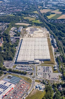 Aerial view, Opel Warehouse Bochum, Langendreer, Bochum, Ruhr area, North Rhine-Westphalia,