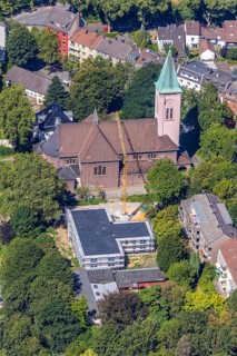 Aerial photograph, ÐŸÑ€Ð°Ð²Ð¾ÑÐ°Ð²Ð½Ð°Ñ Ð¦ÐµÑ€ÐºÐ¾Ð²ÑŒ, Russian Orthodox Church Feldsieper Straße,
