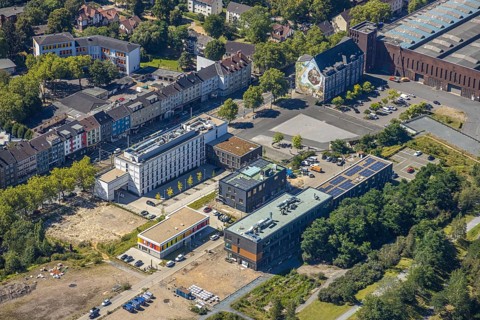 Aerial view, city centre west, Kultur Ruhr GmbH, Westpark, Gahlensche Straße, Alleestraße,