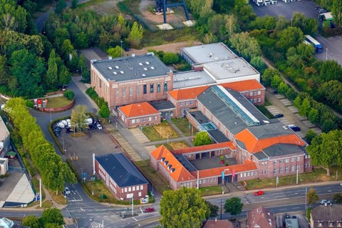 Aerial view, Technology and Start-up Centre Wattenscheid, Leithe, Bochum, Ruhr area, North