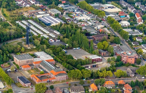 Aerial view, Lohrheidestrasse industrial estate, Wattenscheid technology and start-up centre,