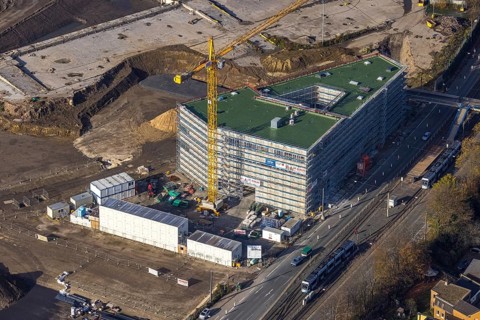 Construction site, former Opel site, construction site Zess building Laer, Bochum, North